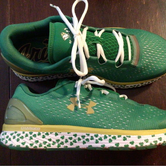 Under Armour Shoes Under Armour Notre Dame Green Sneakers Size 1